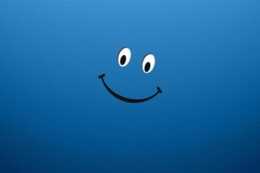 Blue Smiley Face Wallpaper
