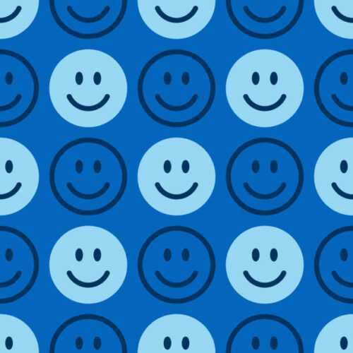 Blue Smiley Face Wallpaper