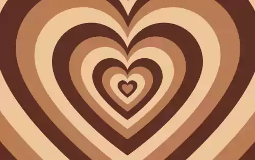 Brown Heart Wallpaper