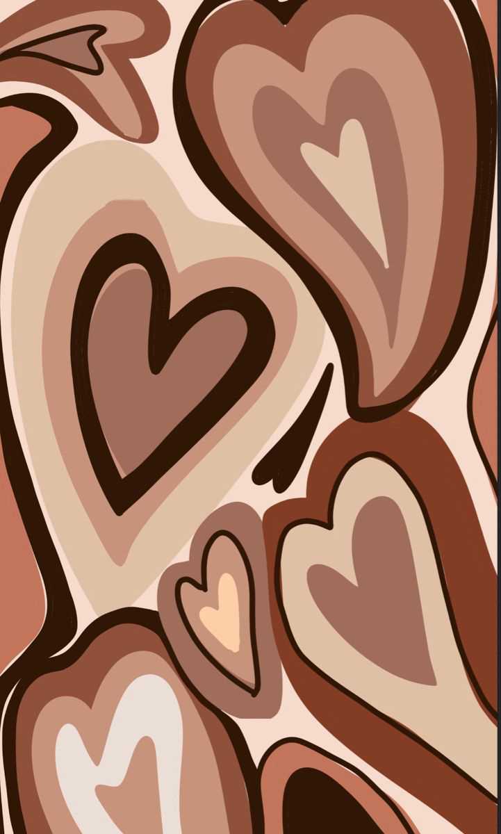 Brown Heart Wallpaper - EnJpg