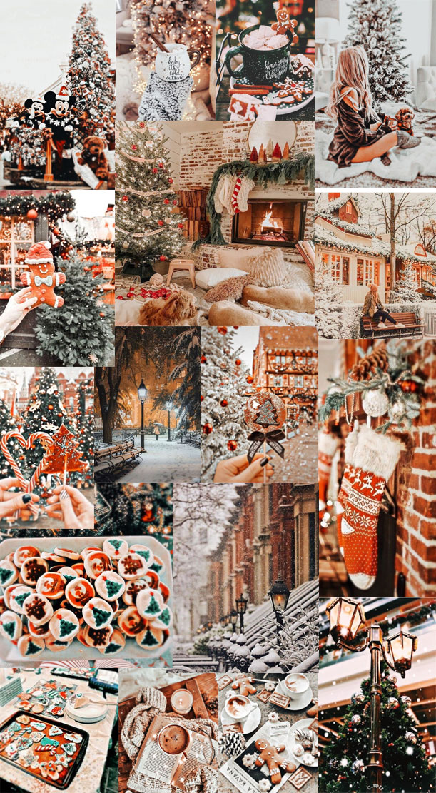 Christmas Collage Wallpaper - EnJpg