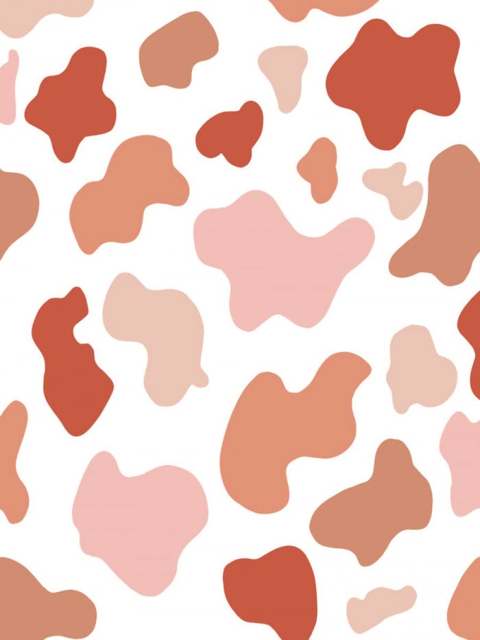 Download Pastel Pink Cow Print Wallpaper