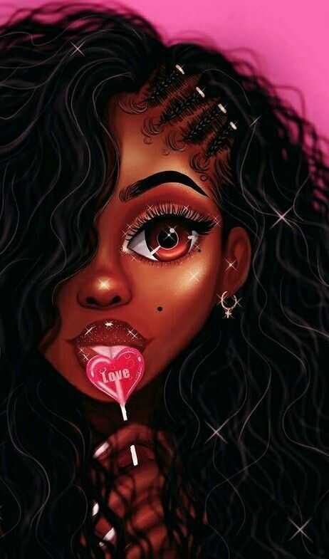 Cute Black Girl Wallpaper