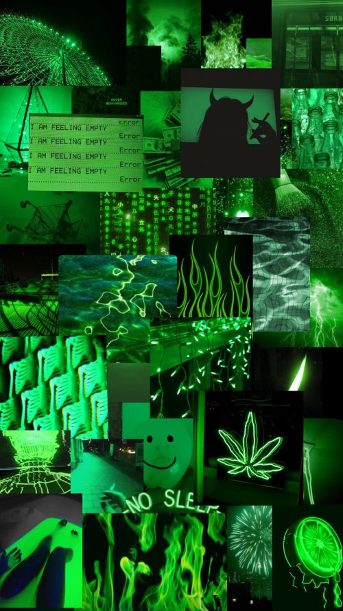 Green Aesthetics Background Wallpaper