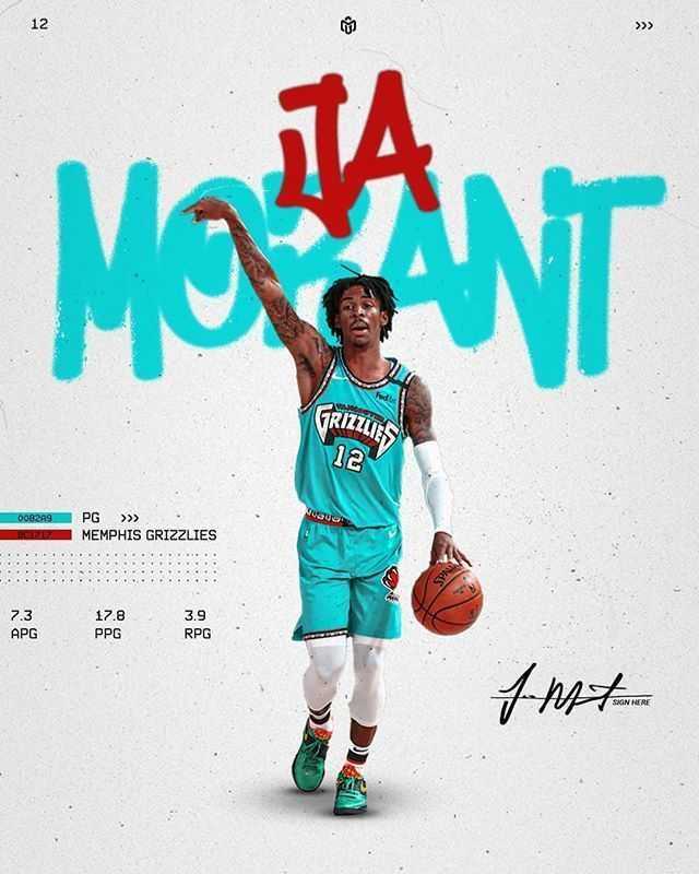 Ja morant - wallpaper  Basketball wallpaper, Nba pictures, Nba