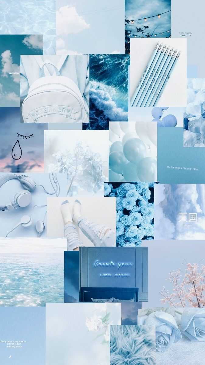 Light Blue Aesthetic Wallpaper - EnJpg