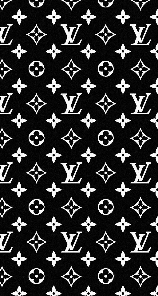 Download Black Supreme With Lv Monogram Logo Wallpaper