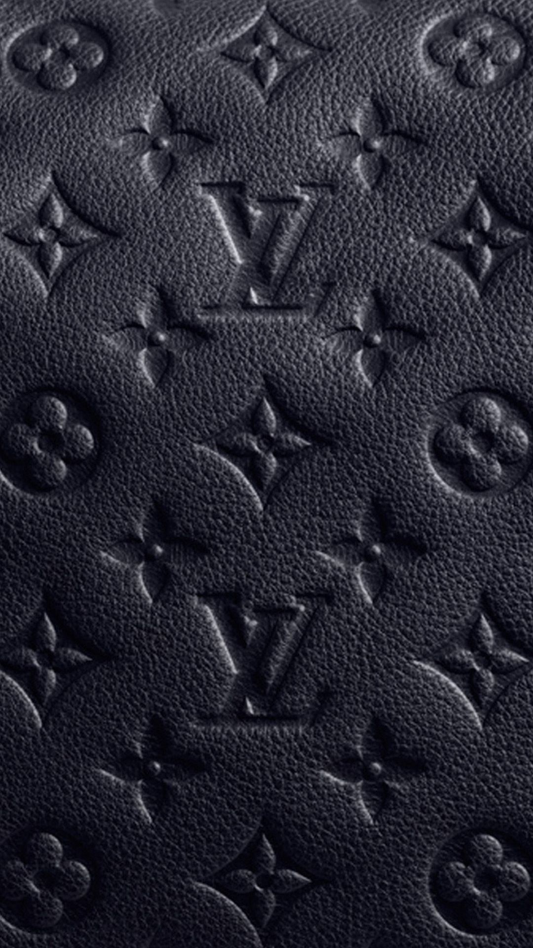 Download Gray Leather Louis Vuitton Phone Wallpaper