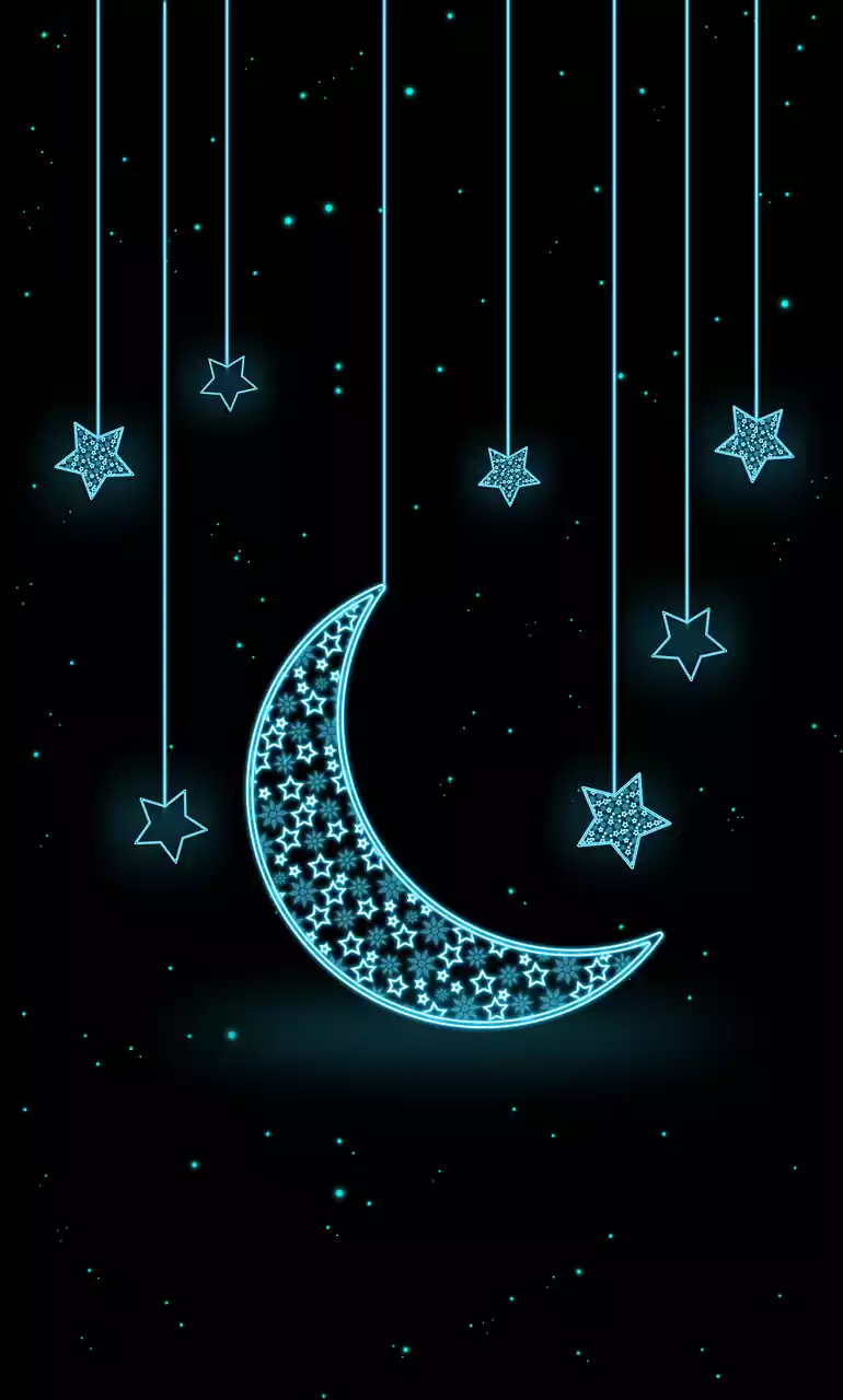 Moon And Stars Aesthetic Wallpaper