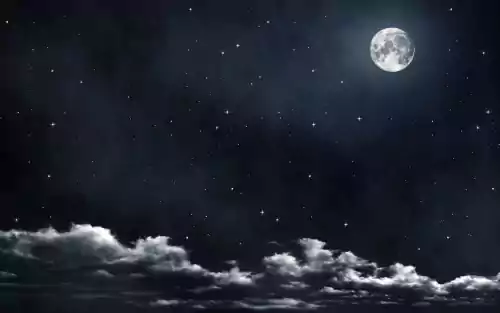Moon And Stars Wallpaper
