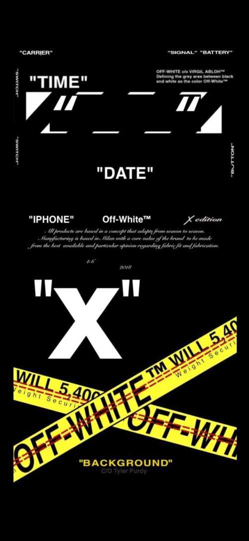 Off White Iphone Wallpaper