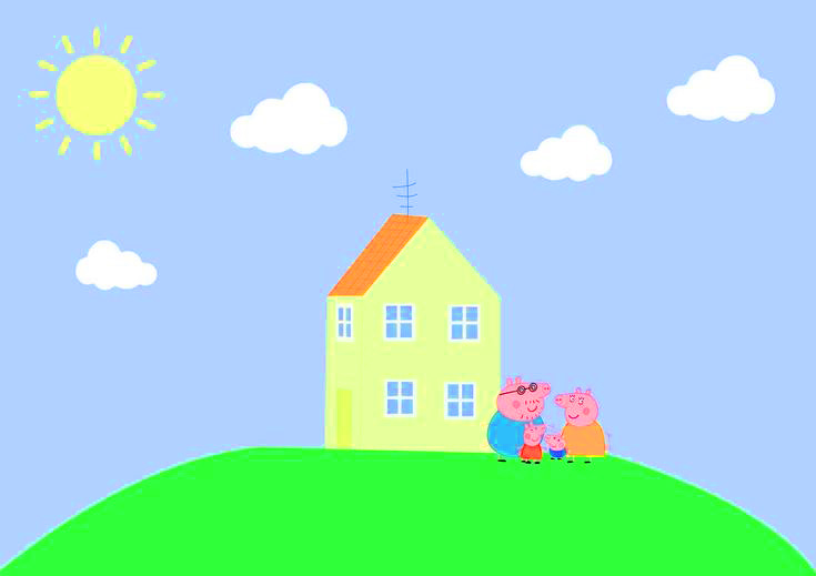 Peppa Pig house scary Wallpaper