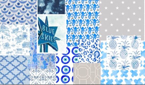 Preppy Blue Wallpaper