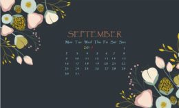 September 2020 Calendar Desktop Wallpaper