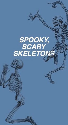 Spooky Scary Skeletons Wallpaper