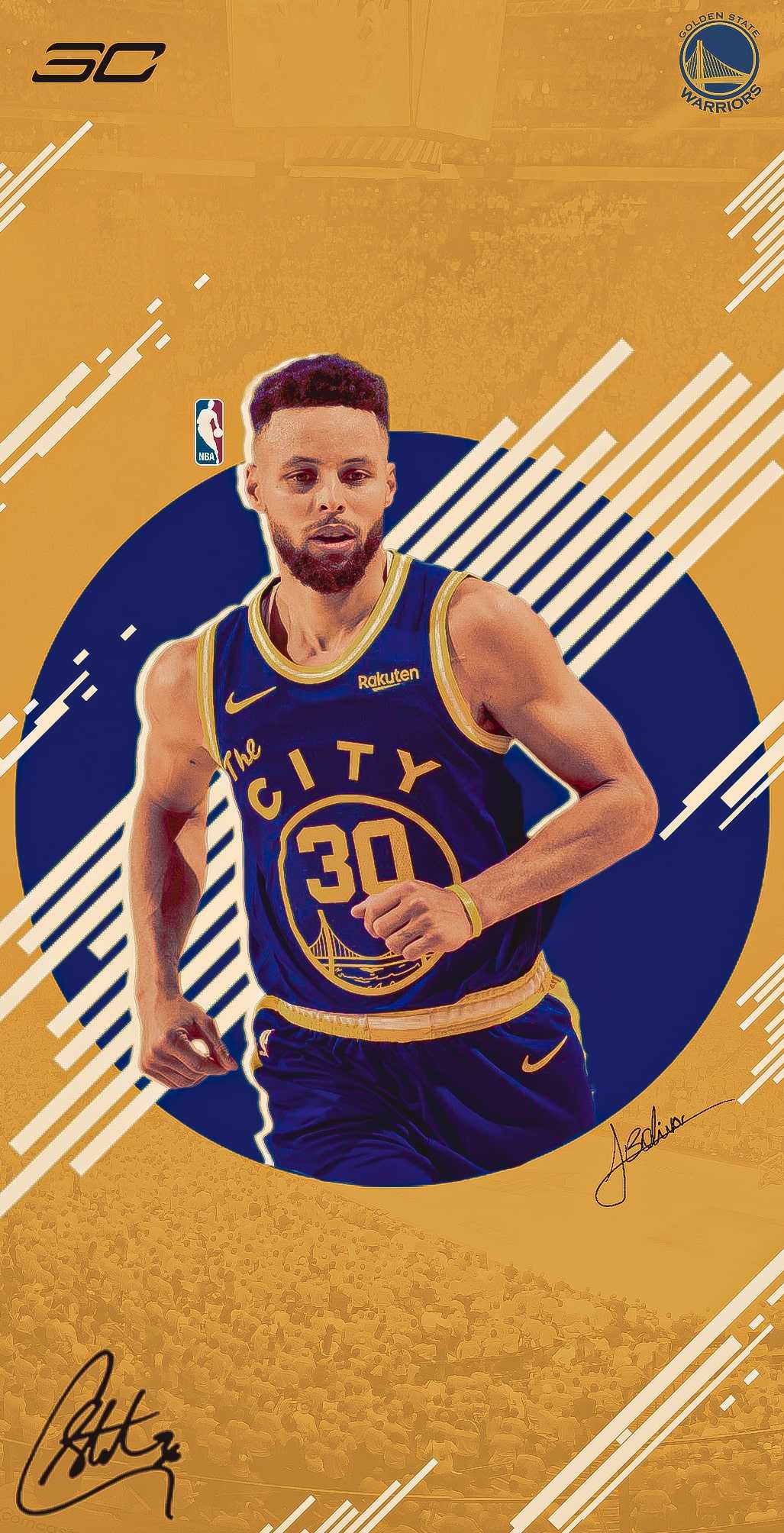 Download NBA iPhone Steph Curry Golden State Warriors Wallpaper